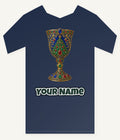 Jewelled Sapphire Christmas Goblet Personalised Kids Tee and Baby Bodysuit