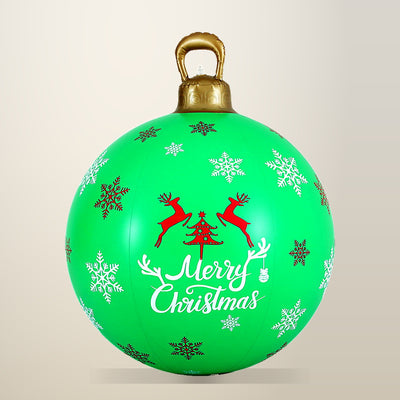 Jingle Jollys 60 cm Outdoor Inflatable Bauble, Green