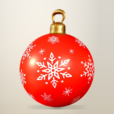 Jingle Jollys 60 cm Outdoor Inflatable Bauble, Red