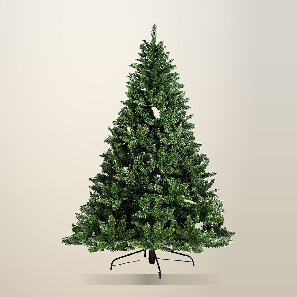 Jingle Jollys 2.1 m Green Christmas Tree, 905 Tips, on a plain cream background
