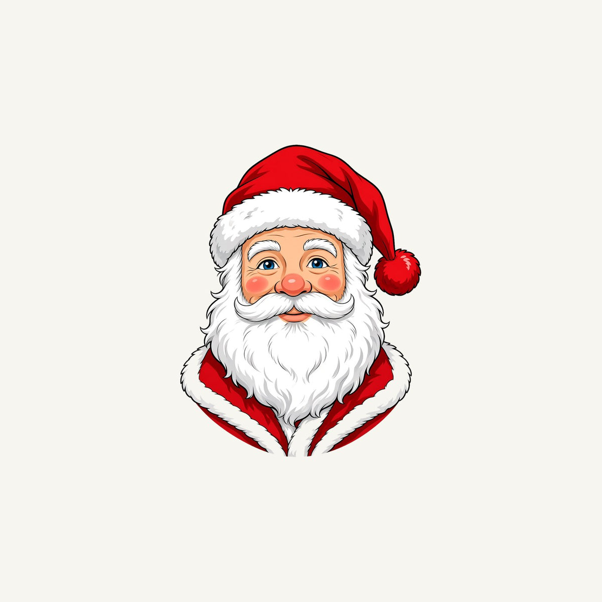 Jolly Santa Face Personalised Christmas Mug