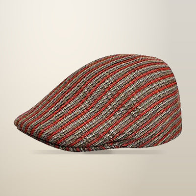 Kangol Jacquard 507 Ivy Cap, Pinstripe Claret