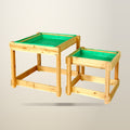 Keezi Sandpit and Water Table Set, Two Sizes, on a plain cream background