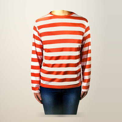 BR Costumes Kids Red and White Striped Top, Book Week Costume
