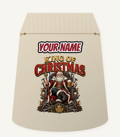 King of Christmas Dad Personalised Santa Sack