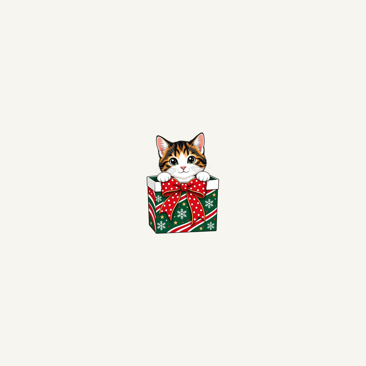 Kitten in a Gift Box Personalised Beach Towel