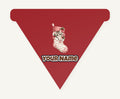 Kitten in Christmas Stocking Personalised Christmas Dog Bandana