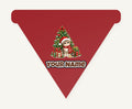 Kitten Under The Tree Personalised Christmas Dog Bandana