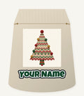 Knitted Fair Isle Tree Personalised Santa Sack