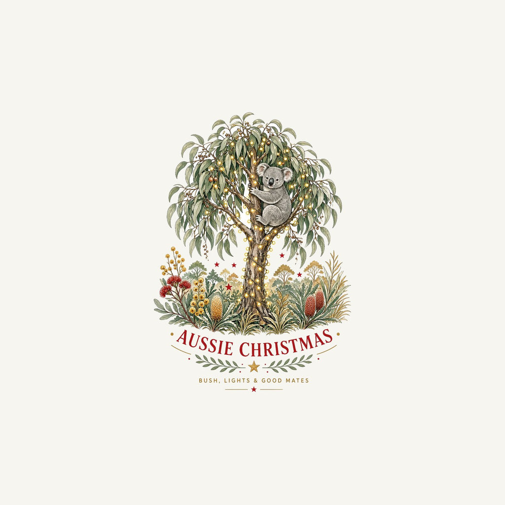 Koala Gum Tree Christmas Personalised Christmas Mug