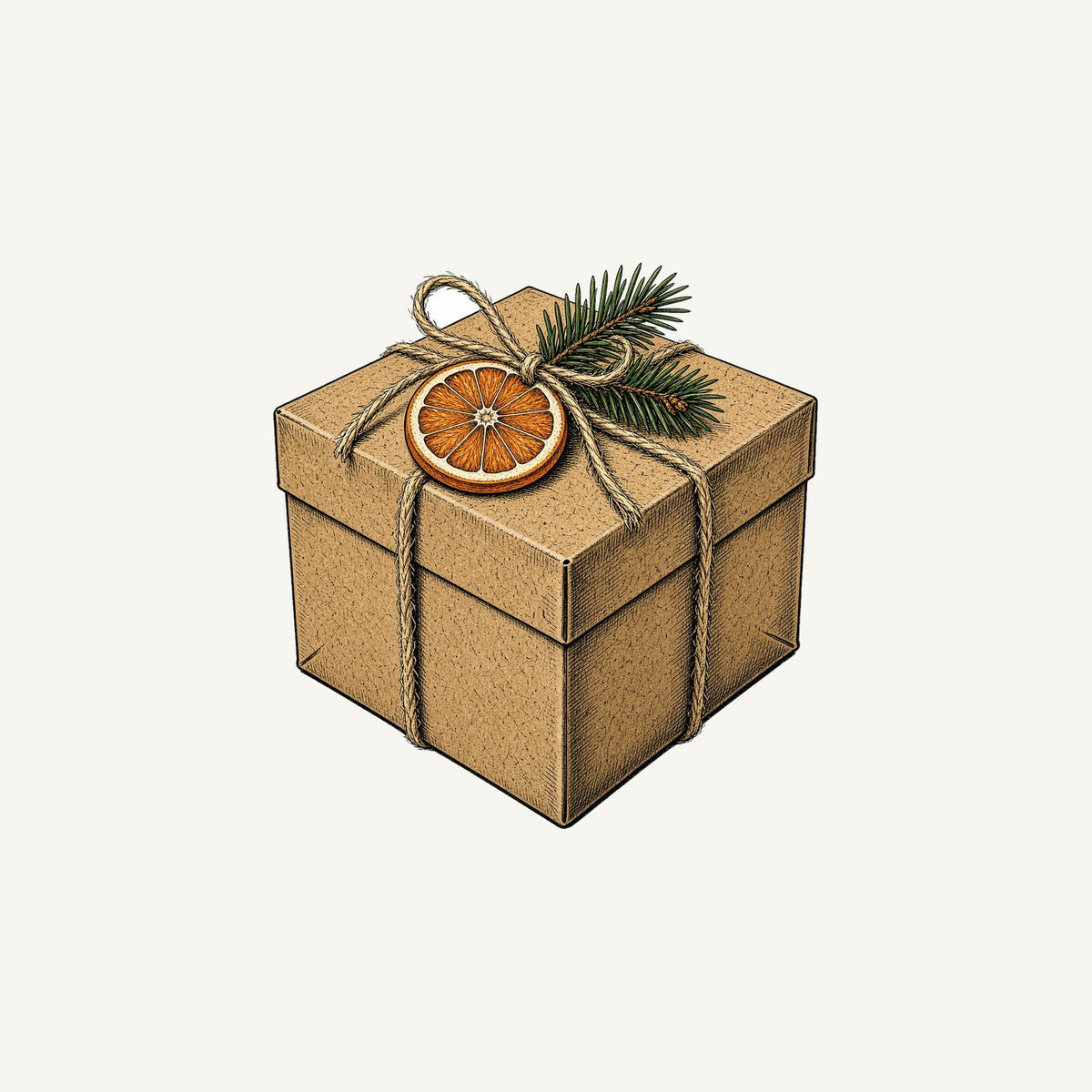 Kraft Gift Box With Twine Personalised Christmas Mug