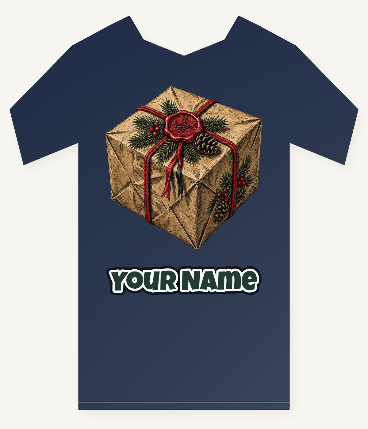 Kraft Paper Gift Wax Seal Personalised Kids Tee and Baby Bodysuit
