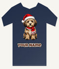 Labradoodle Christmas Personalised Kids Tee and Baby Bodysuit