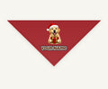 Labrador personalised Christmas pet bandana, tie-on style