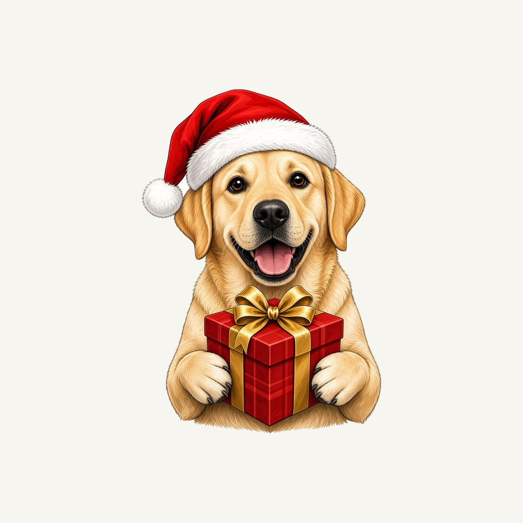 Labrador Christmas Personalised Kids Tee and Baby Bodysuit
