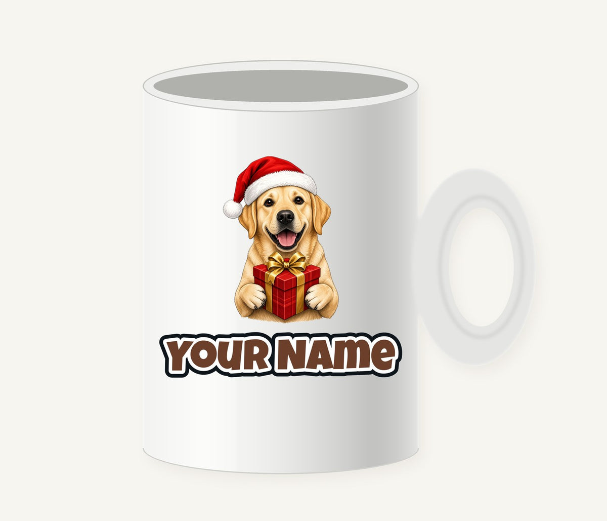Labrador Christmas Personalised Christmas Mug