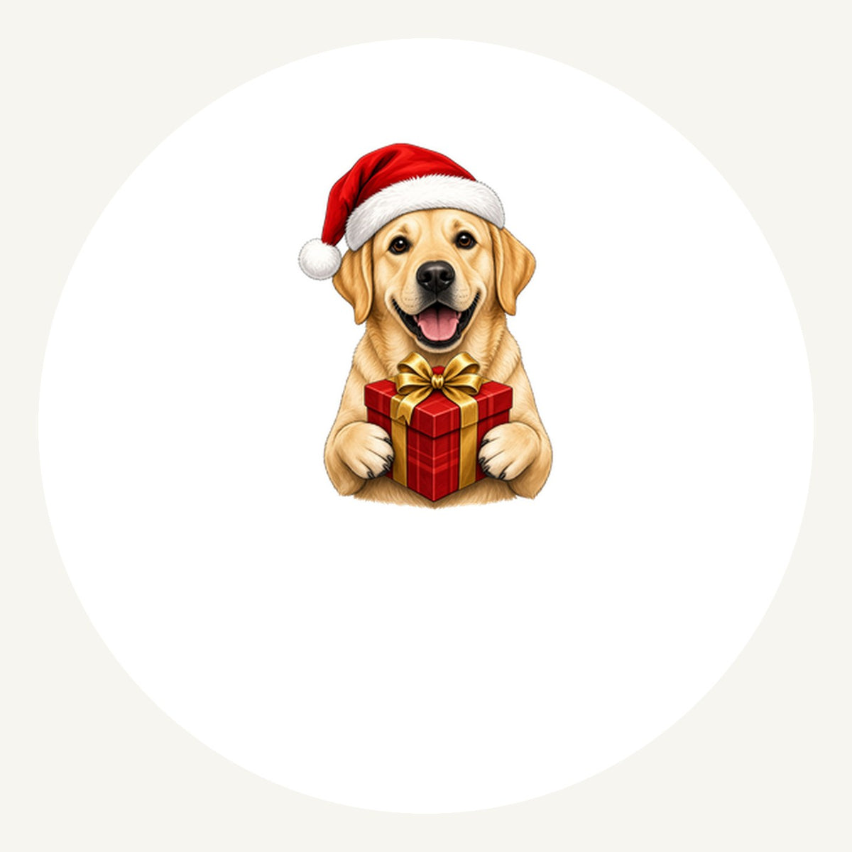 Labrador Personalised Pewter Christmas Ornament