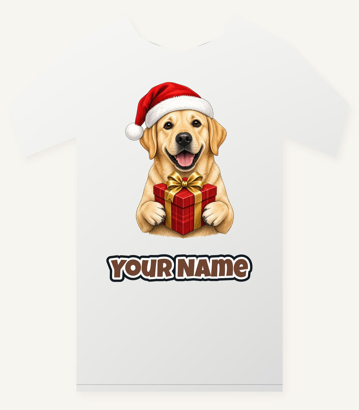 Labrador Christmas Personalised Christmas T-Shirt and Hoodie