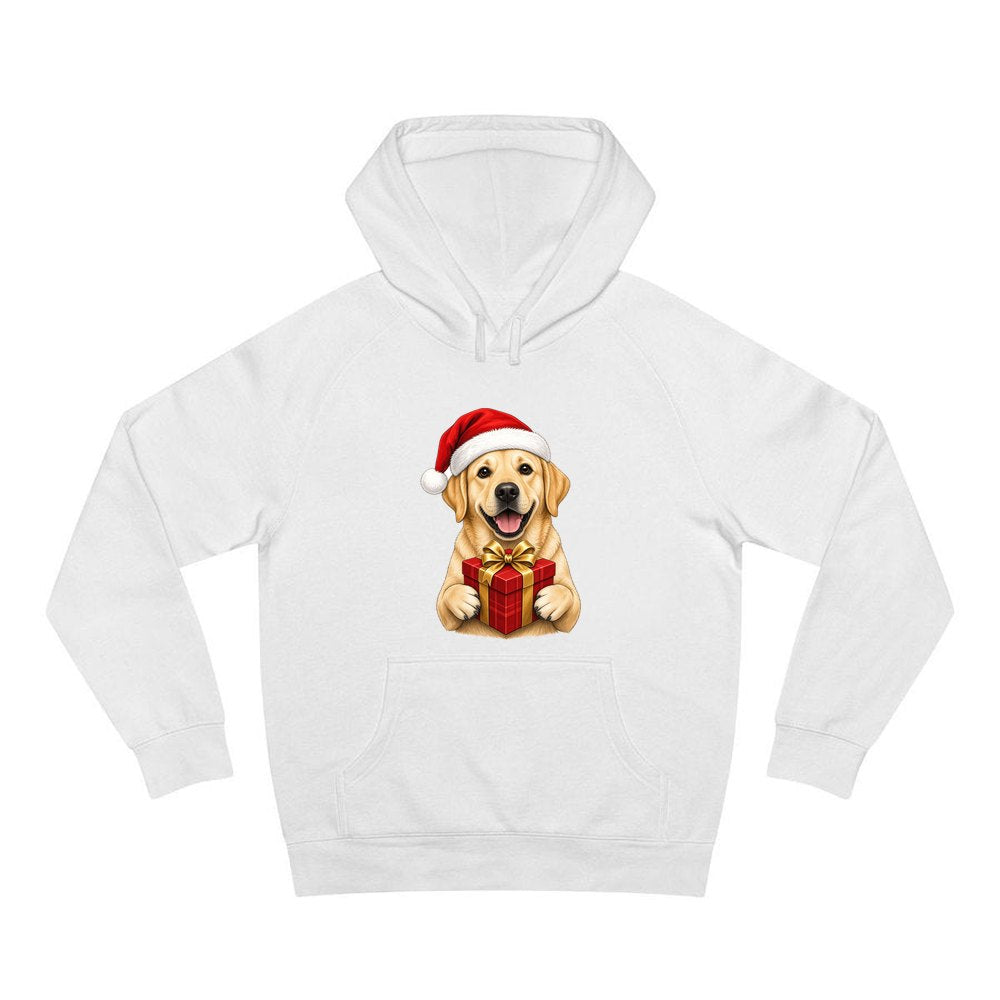 Labrador personalised Christmas hoodie in white