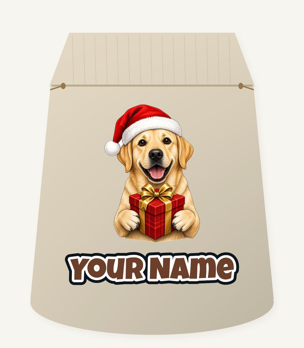 Labrador Christmas Personalised Santa Sack