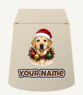 Labrador in a Christmas Wreath Personalised Santa Sack