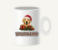 Labrador with Christmas Presents Personalised Christmas Mug