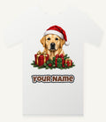 Labrador with Christmas Presents Personalised Christmas T-Shirt and Hoodie
