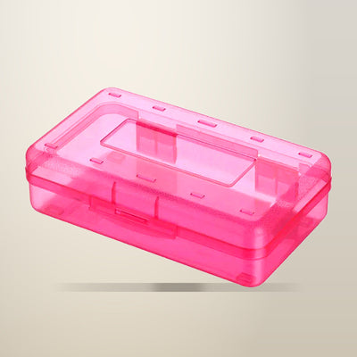 Large Capacity Clear PP Plastic Pencil Case, 20.3 x 12.2 x 5.9 cm