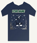 Let It Snow Script Personalised Kids and Baby Christmas Tee