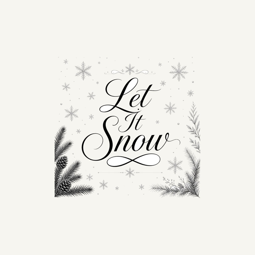Let It Snow Script Personalised Christmas Mug