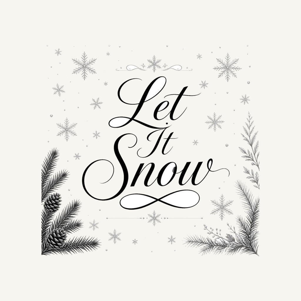 Let It Snow Script Personalised Santa Sack