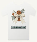 Linen Bow With Dried Orange Personalised Christmas T-Shirt and Hoodie