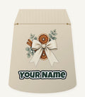 Linen Bow With Dried Orange Personalised Santa Sack