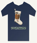 Linen Stocking With Orange Slices Personalised Kids Tee and Baby Bodysuit