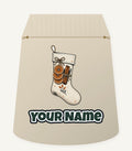 Linen Stocking With Orange Slices Personalised Santa Sack
