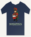 Little Christmas Drummer Boy Personalised Kids Tee and Baby Bodysuit