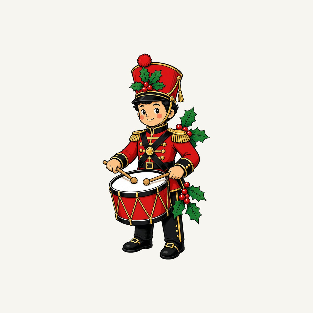 Little Christmas Drummer Boy Personalised Santa Sack