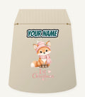 Little Fox First Christmas Personalised Santa Sack