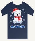 Little Polar Bear Cub Personalised Kids and Baby Christmas Tee