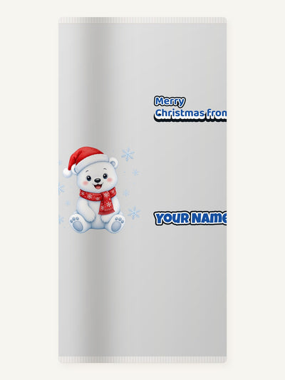 Little Polar Bear Cub Personalised Beach Towel