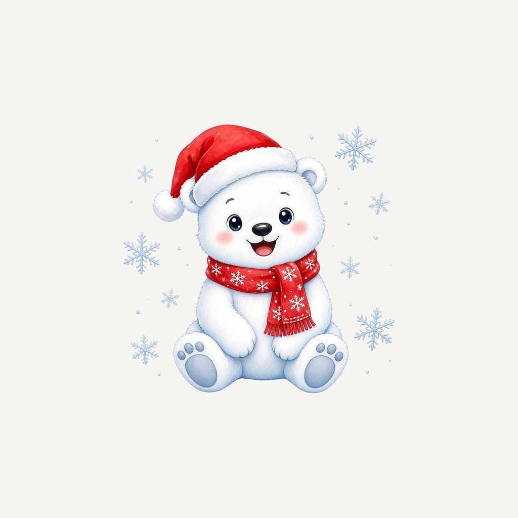 Little Polar Bear Cub Personalised Christmas Mug