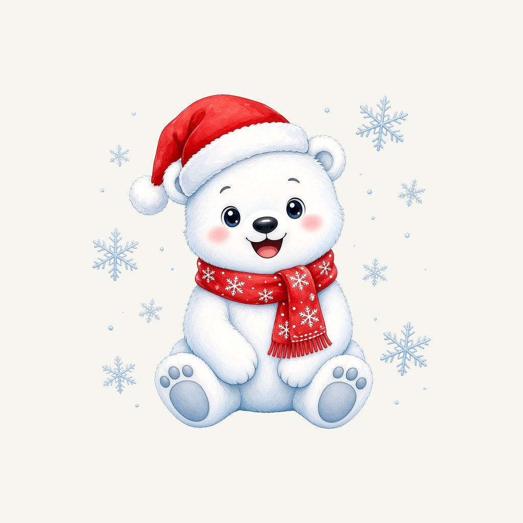 Little Polar Bear Cub Personalised Christmas T-Shirt and Hoodie