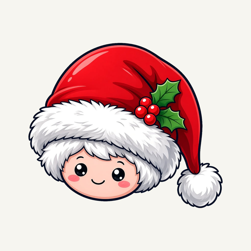 Little Santa Hat Face Personalised Santa Sack