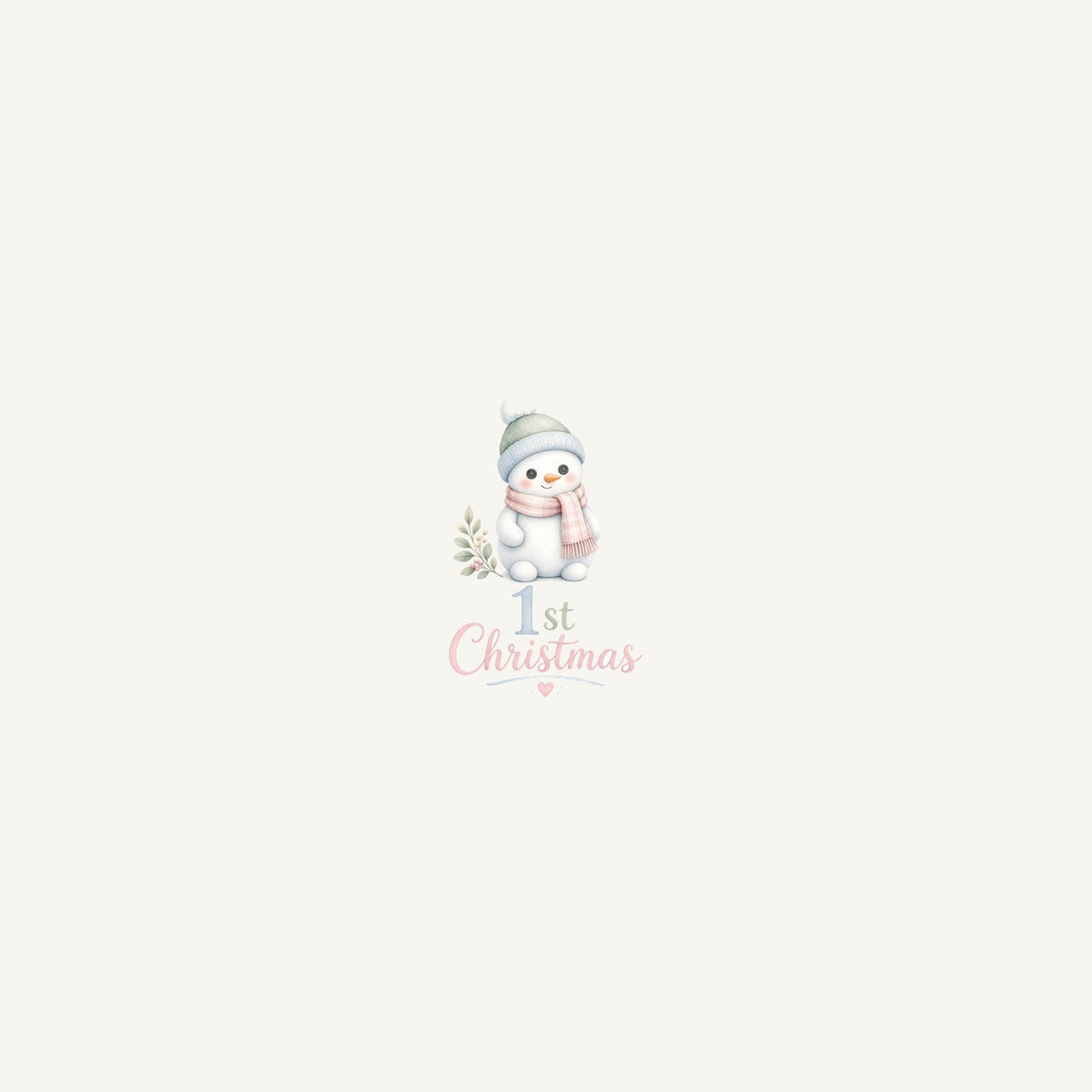 Little Snowman First Christmas Personalised Beach Towel