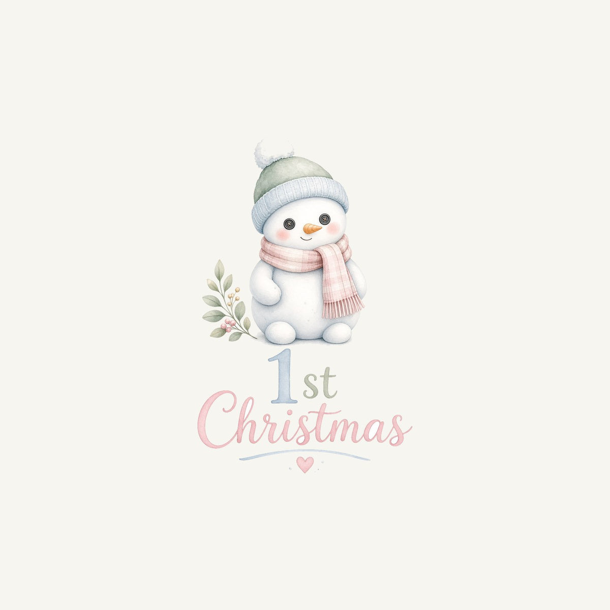 Little Snowman First Christmas Personalised Christmas Mug