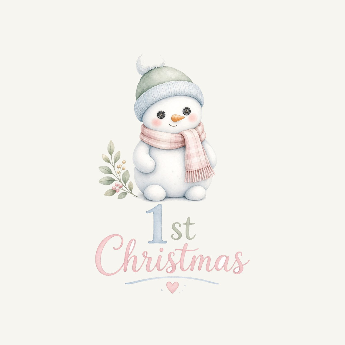 Little Snowman First Christmas Personalised Santa Sack