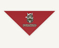 Maine Coon personalised Christmas pet bandana, tie-on style