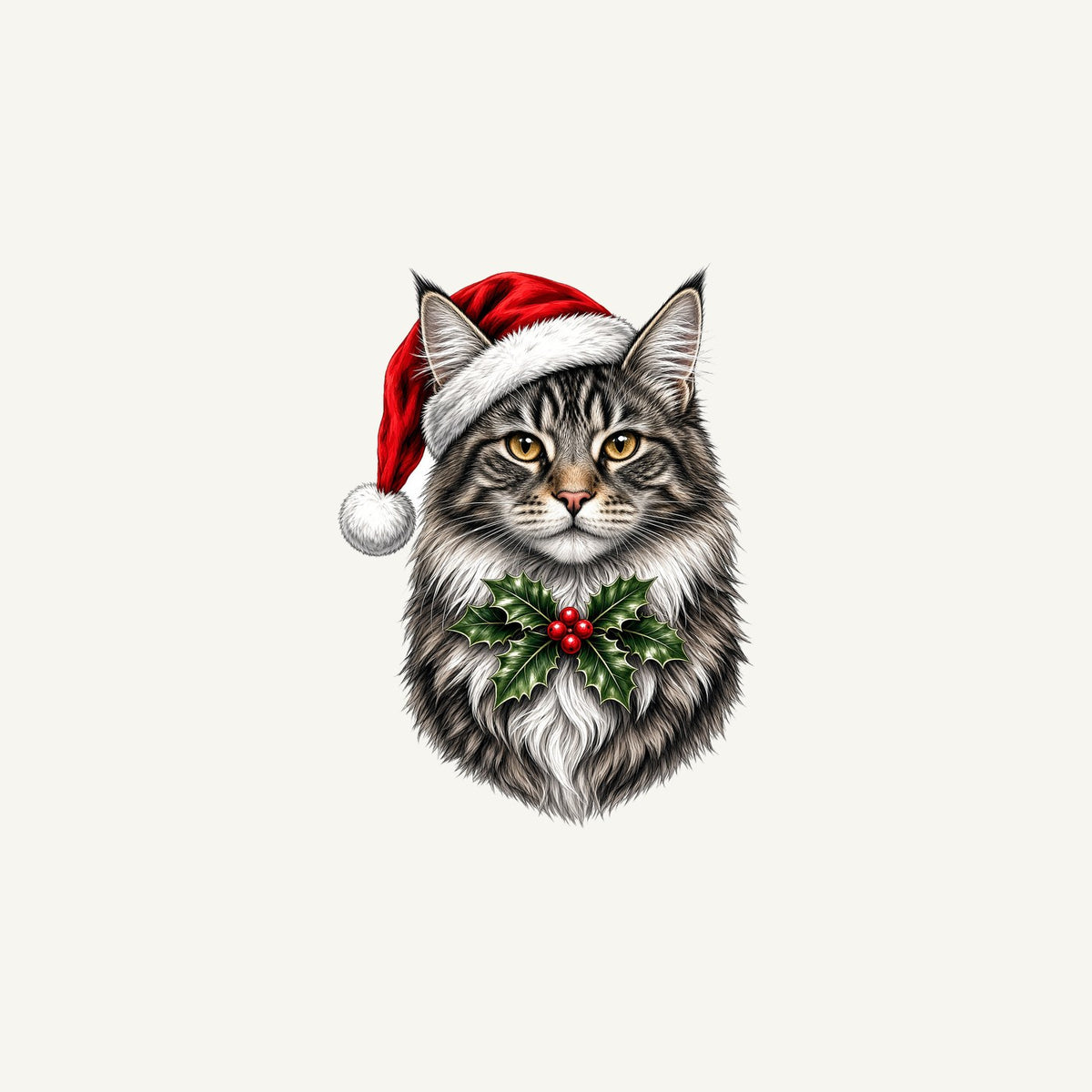Maine Coon Christmas Personalised Christmas Mug