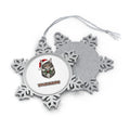 Maine Coon Personalised Pewter Christmas Ornament