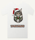Maine Coon Christmas Personalised Christmas T-Shirt and Hoodie